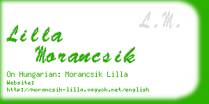 lilla morancsik business card